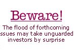 Equity issues may take unguarded investors by surprise