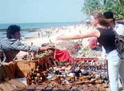 A typical tourist scene in Goa