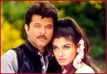 Anil Kapoor and Raveena Tandon in Bulandi