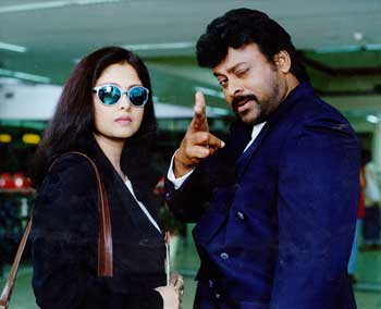 Jayasudha and Chiranjeevi