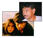 Urmila Matondkar, Fardeen Khan in Jungle, Ramgopal Varma (inset)