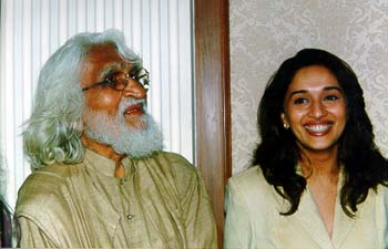 M F Husain and Madhuri Dixit