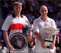 Agassi and Kafelnikov