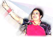 Teejan Bai at a performance 