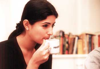 Twinkle Khanna at the Rediff Chat