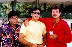 Anil, Govinda, Johny Lever.